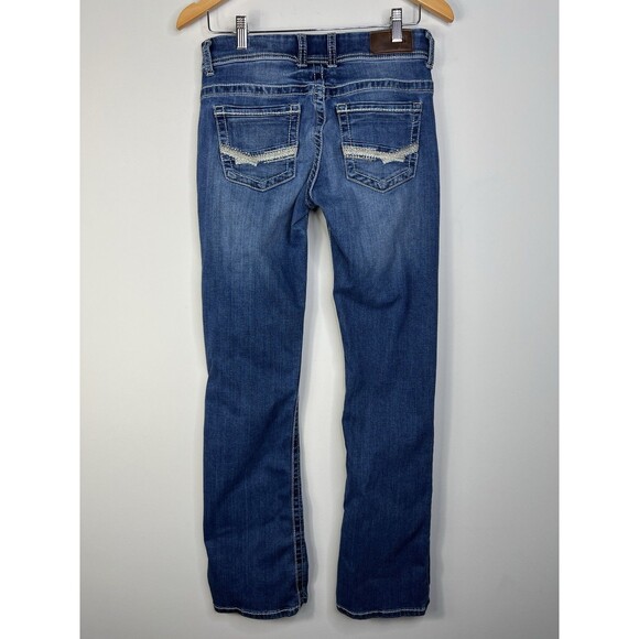 BKE Payton Jeans Womens 27L (27 x 33.5) Blue Bootcut Stretch Denim - Picture 3 of 9